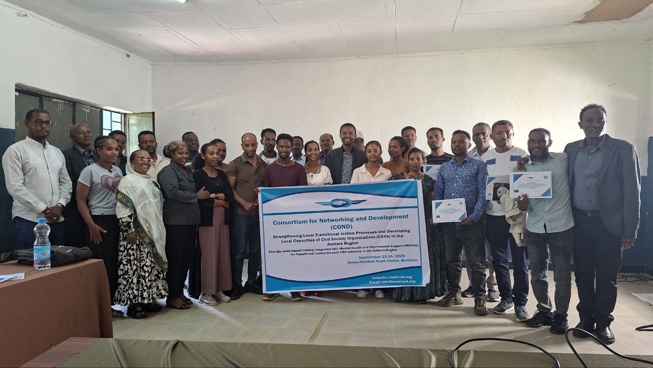 COND Successfully Delivered a Five-Day Training on Mental Health and Psychosocial Support (MHPSS) for CSOs in Bahir Dar